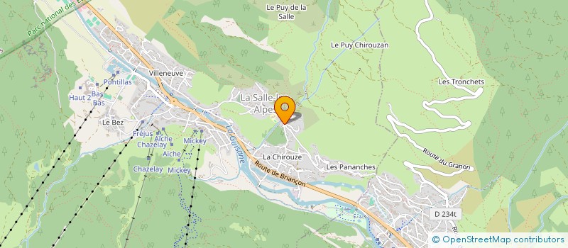 localisation de l'entreprise MADAME CHARLOTTE MARKUS JENSEN  LA SALLE-LES-ALPES