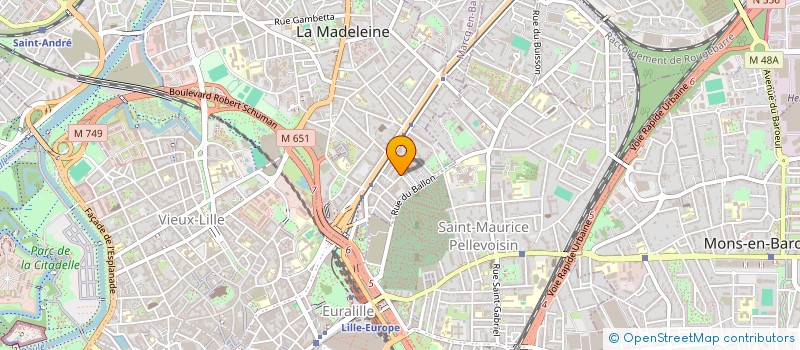 localisation de l'entreprise MADAME CHARLOTTE MARMOUZET à LA MADELEINE