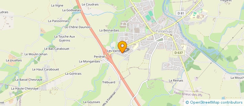 localisation de l'entreprise MADAME CHARLOTTE MARTIN  TINTENIAC