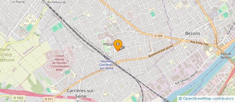 localisation de l'entreprise MADAME CHARLOTTE MASSADAU  HOUILLES