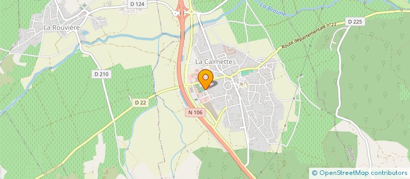 localisation de l'entreprise MADAME CHARLOTTE MATHIE  LA CALMETTE