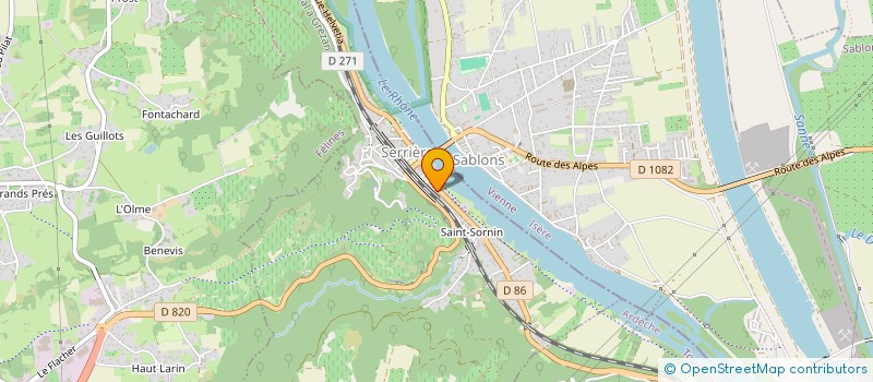 localisation de l'entreprise MADAME CHARLOTTE MATREIX  SERRIERES