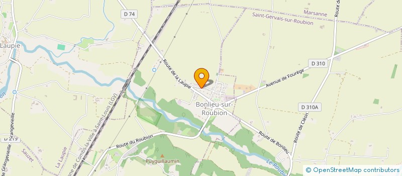 localisation de l'entreprise MADAME CHARLOTTE MEGE  BONLIEU-SUR-ROUBION