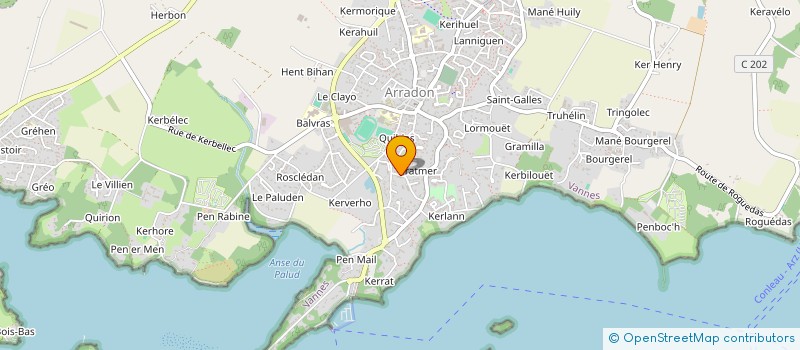 localisation de l'entreprise MADAME CHARLOTTE MERGAULT  ARRADON