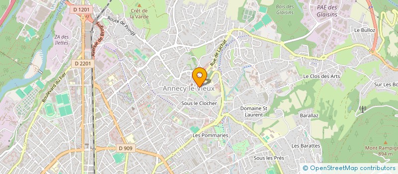 localisation de l'entreprise MADAME CHARLOTTE MICHELLIER à ANNECY