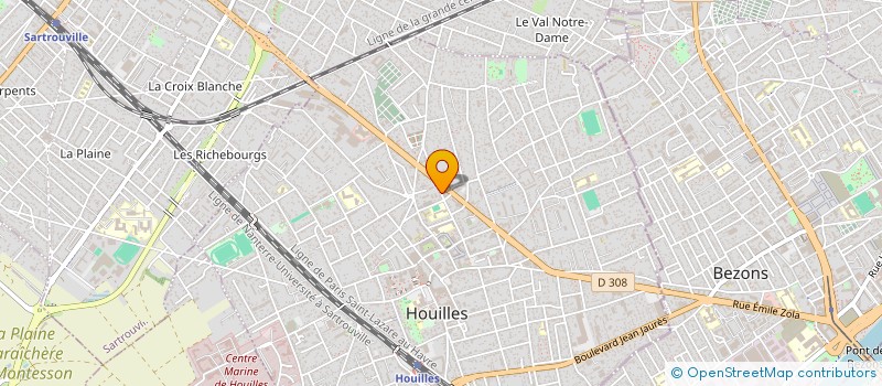 localisation de l'entreprise MADAME CHARLOTTE MONATTE  HOUILLES