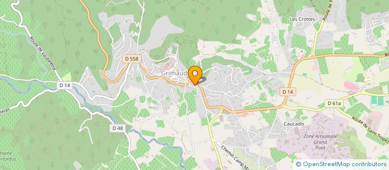 localisation de l'entreprise MADAME CHARLOTTE MONNEREAU  GRIMAUD