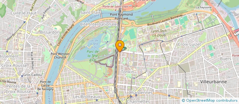 localisation de l'entreprise MADAME CHARLOTTE MONTAUD  VILLEURBANNE