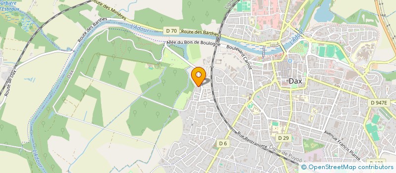 localisation de l'entreprise MADAME CHARLOTTE MONTOYA  DAX