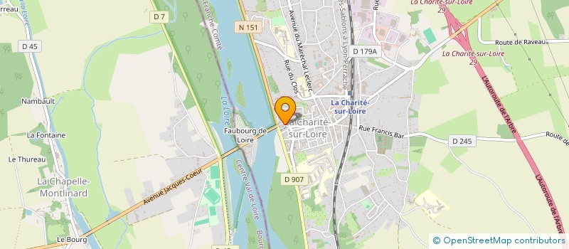 localisation de l'entreprise MADAME CHARLOTTE MONTROUSSIER à LA CHARITE-SUR-LOIRE