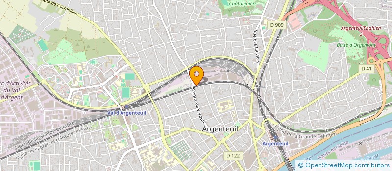 localisation de l'entreprise MADAME CHARLOTTE MORAND  ARGENTEUIL