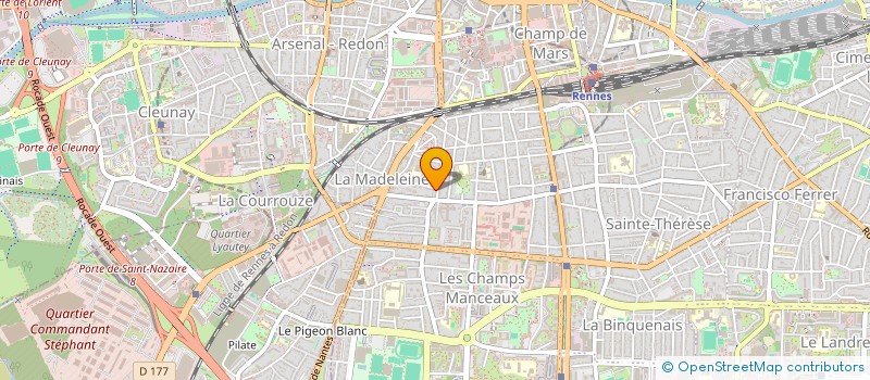 localisation de l'entreprise MADAME CHARLOTTE MOREAU à RENNES