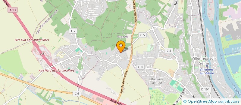 localisation de l'entreprise MADAME CHARLOTTE MOREL  ORGEVAL