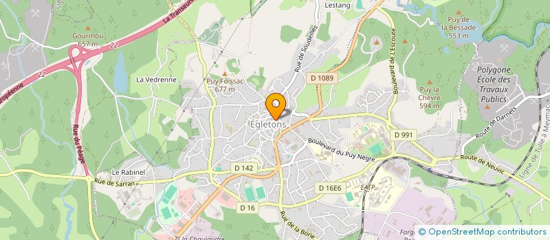 localisation de l'entreprise MADAME CHARLOTTE MOUILLERAC  EGLETONS