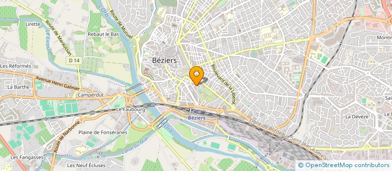 localisation de l'entreprise MADAME CHARLOTTE NEUVILLE  BEZIERS