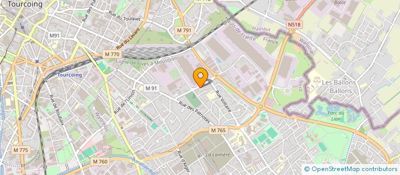 localisation de l'entreprise MADAME CHARLOTTE NICOLE DUHAMEL  WATTRELOS