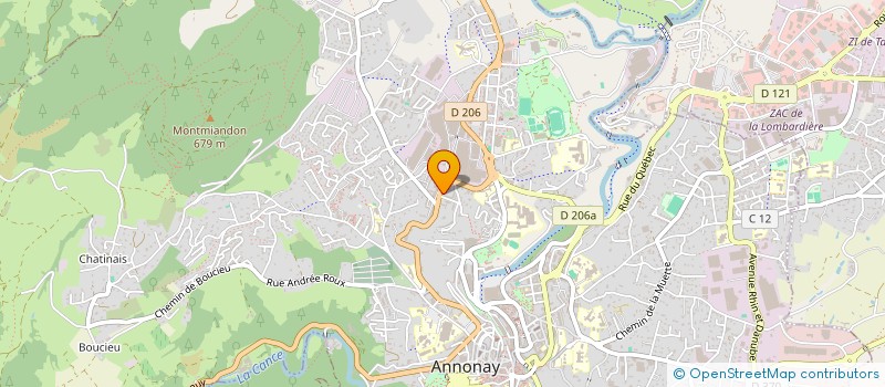 localisation de l'entreprise MADAME CHARLOTTE OBON  ANNONAY