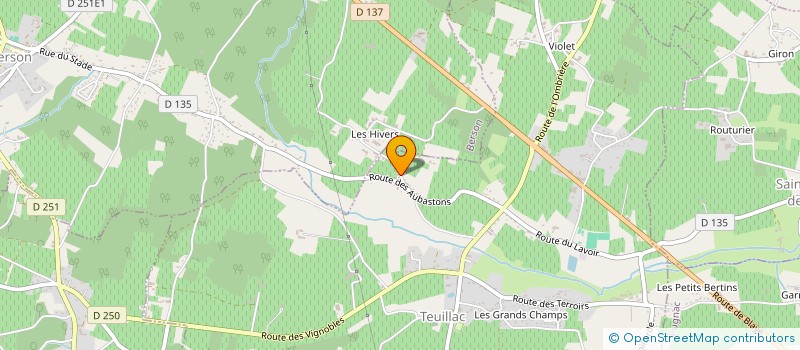 localisation de l'entreprise MADAME CHARLOTTE OBRINGER  TEUILLAC