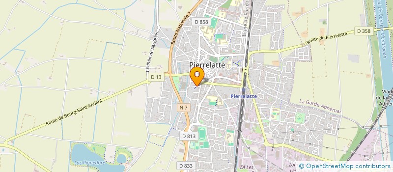 localisation de l'entreprise MADAME CHARLOTTE OLIVIERI  PIERRELATTE