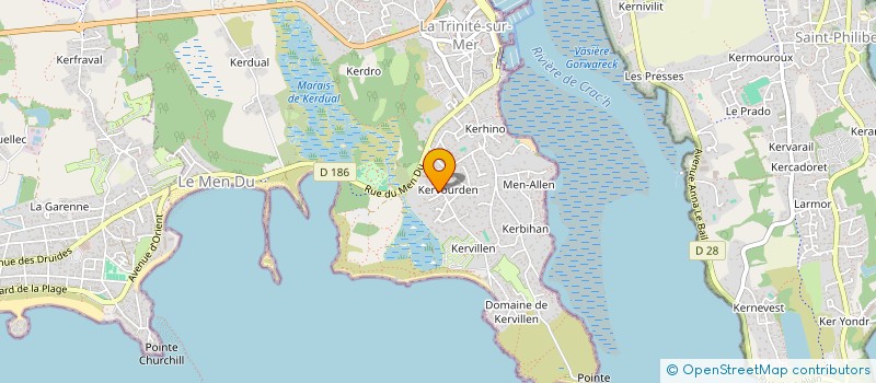 localisation de l'entreprise MADAME CHARLOTTE OSSADON  LA TRINITE-SUR-MER