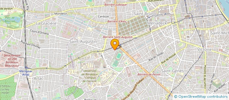 localisation de l'entreprise MADAME CHARLOTTE OSSEIRAN  BORDEAUX