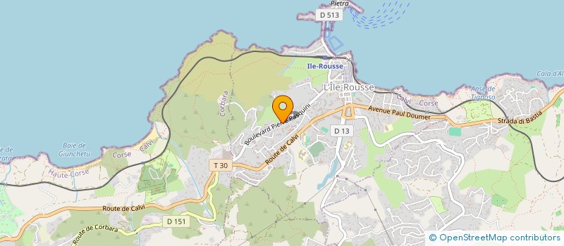 localisation de l'entreprise MADAME CHARLOTTE PEGOURET  L'ILE-ROUSSE