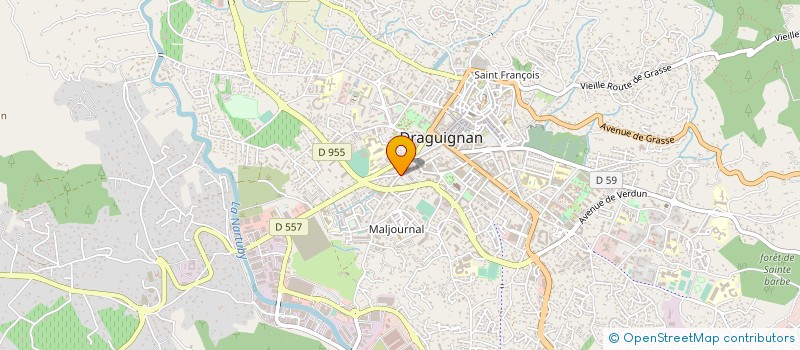 localisation de l'entreprise MADAME CHARLOTTE PEREIRA à DRAGUIGNAN