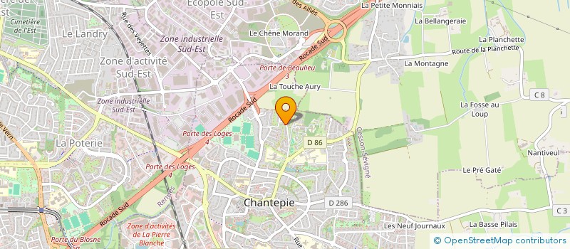 localisation de l'entreprise MADAME CHARLOTTE PERIN  CHANTEPIE