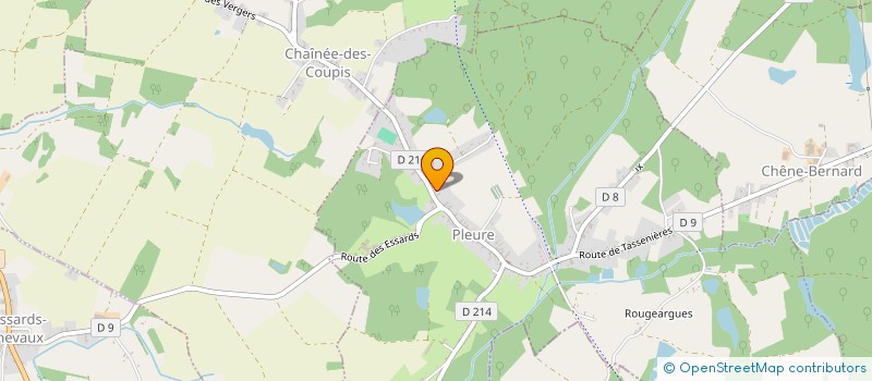 localisation de l'entreprise MADAME CHARLOTTE PERNOT  PLEURE