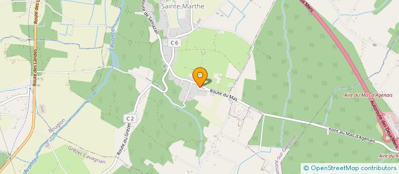 localisation de l'entreprise MADAME CHARLOTTE PETIT  SAINTE-MARTHE