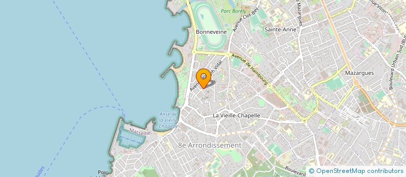 localisation de l'entreprise MADAME CHARLOTTE PEYSSON  MARSEILLE 8EME