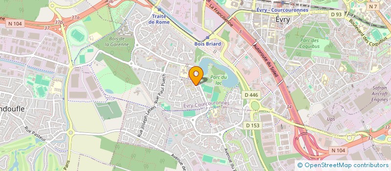 localisation de l'entreprise MADAME CHARLOTTE PHILIPPON  BONDOUFLE