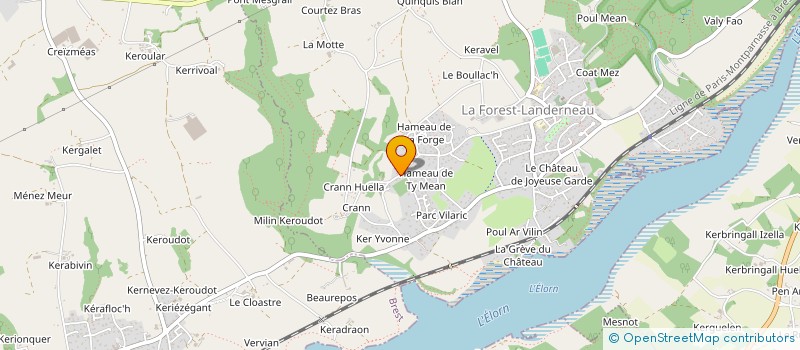 localisation de l'entreprise MADAME CHARLOTTE PICART  LA FOREST-LANDERNEAU