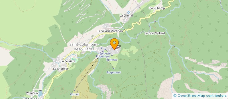 localisation de l'entreprise MADAME CHARLOTTE PITOLLET  SAINT-COLOMBAN-DES-VILLARDS