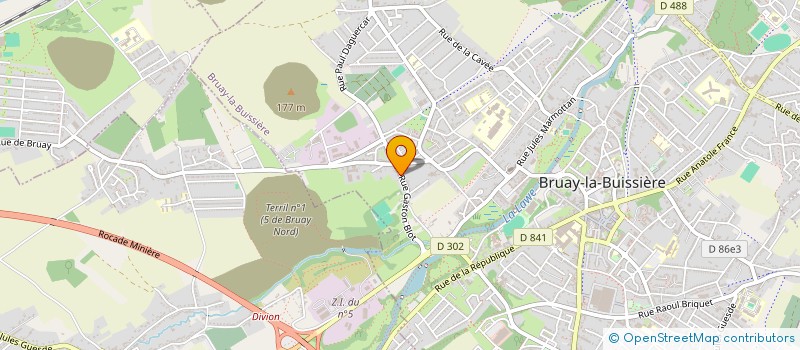 localisation de l'entreprise MADAME CHARLOTTE POLLET à BRUAY LA BUISSIERE