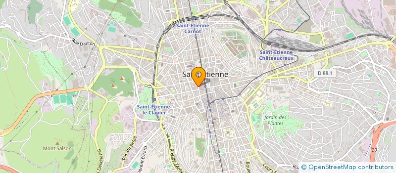 localisation de l'entreprise MADAME CHARLOTTE PONCET  SAINT-ETIENNE