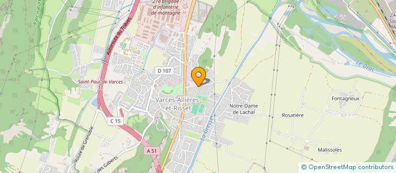 localisation de l'entreprise MADAME CHARLOTTE PONSARD  VARCES-ALLIERES-ET-RISSET