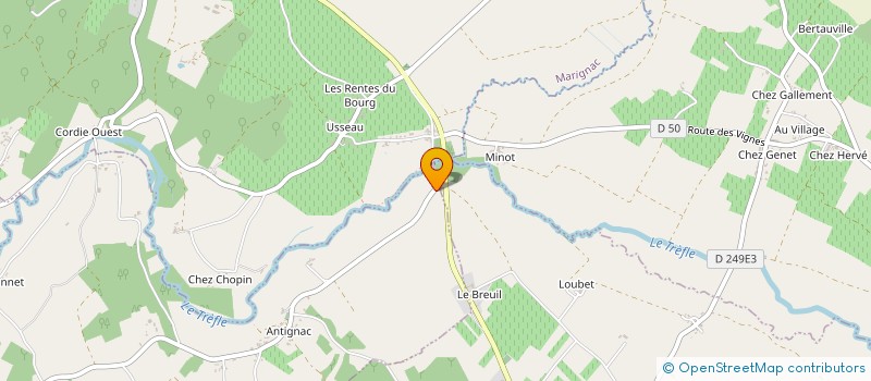 localisation de l'entreprise MADAME CHARLOTTE PONSARD  SAINT-GEORGES-ANTIGNAC