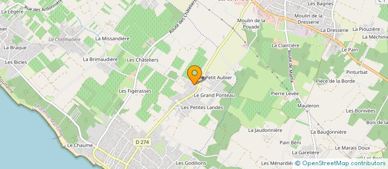 localisation de l'entreprise MADAME CHARLOTTE POTEAUX à SAINT-PIERRE-D'OLERON