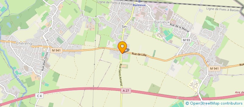 localisation de l'entreprise MADAME CHARLOTTE POTTEAU à CAMPHIN-EN-PEVELE