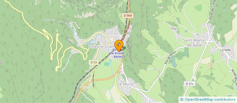 localisation de l'entreprise MADAME CHARLOTTE POUGET  VIRIEU-LE-GRAND