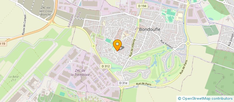 localisation de l'entreprise MADAME CHARLOTTE POUSSE à BONDOUFLE
