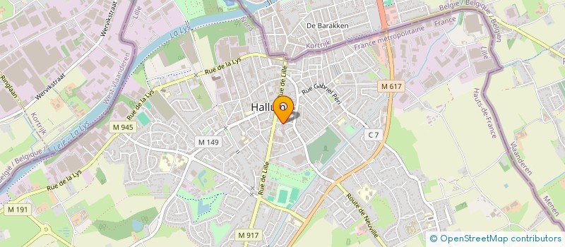 localisation de l'entreprise MADAME CHARLOTTE PRANGERE  HALLUIN