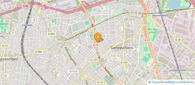 localisation de l'entreprise MADAME CHARLOTTE PYCKE à GENNEVILLIERS