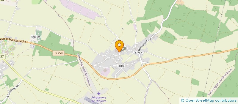 localisation de l'entreprise MADAME CHARLOTTE RABOUAM  SAINT-LEGER-DE-MONTBRUN