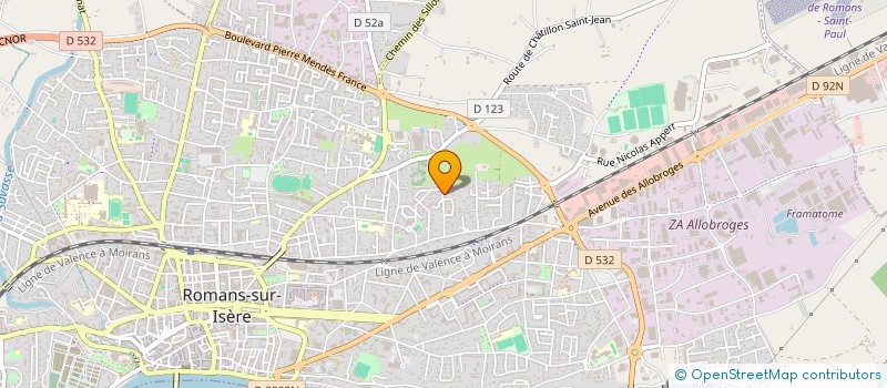 localisation de l'entreprise MADAME CHARLOTTE RAIA  ROMANS-SUR-ISERE