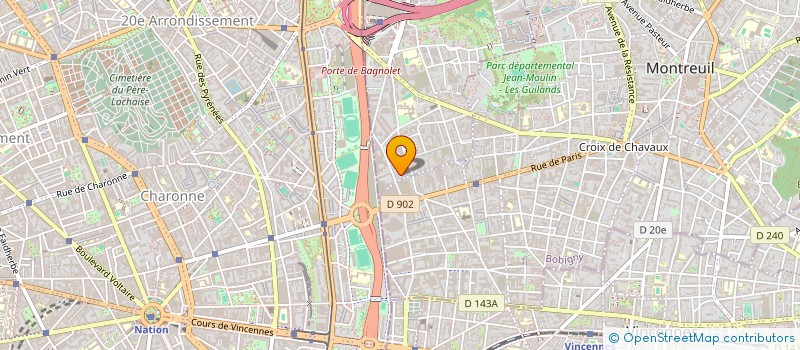 localisation de l'entreprise MADAME CHARLOTTE RAMBEAUD  BAGNOLET