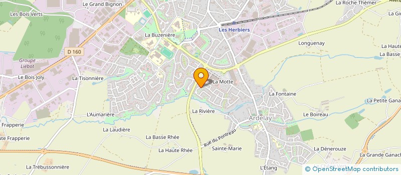 localisation de l'entreprise MADAME CHARLOTTE RANTIERE à LES HERBIERS