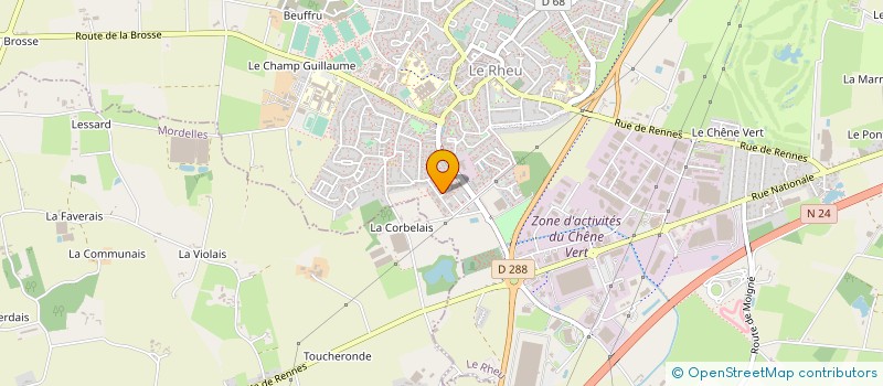localisation de l'entreprise MADAME CHARLOTTE REBOULLEAU à LE RHEU
