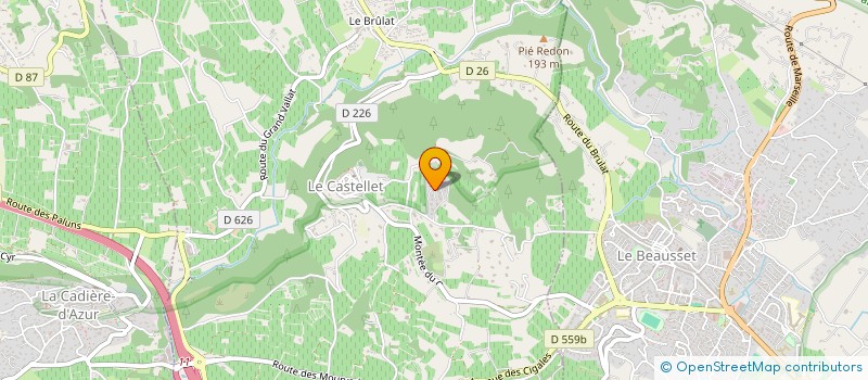 localisation de l'entreprise MADAME CHARLOTTE REGNIER à LE CASTELLET